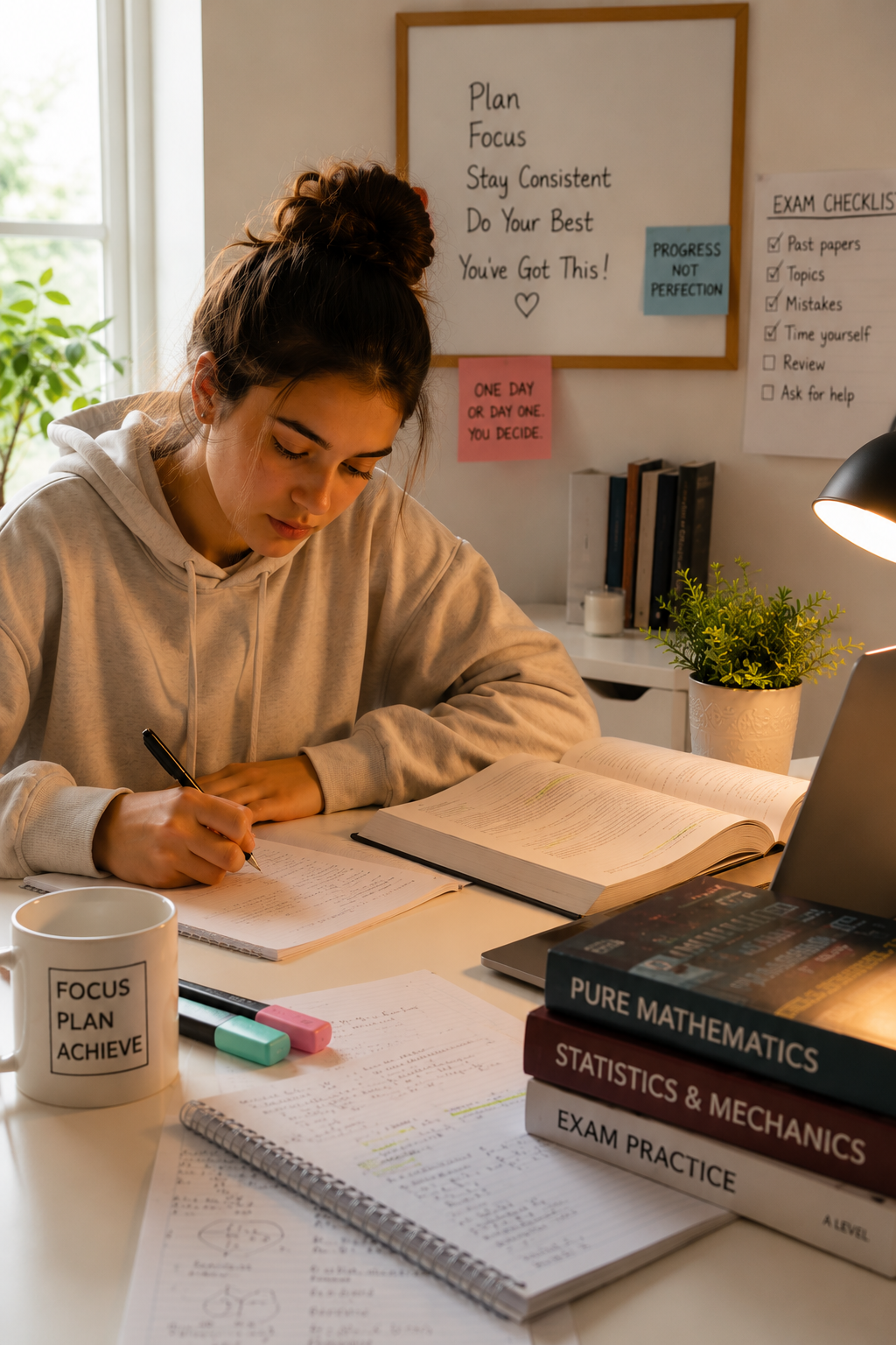 girl doing maths